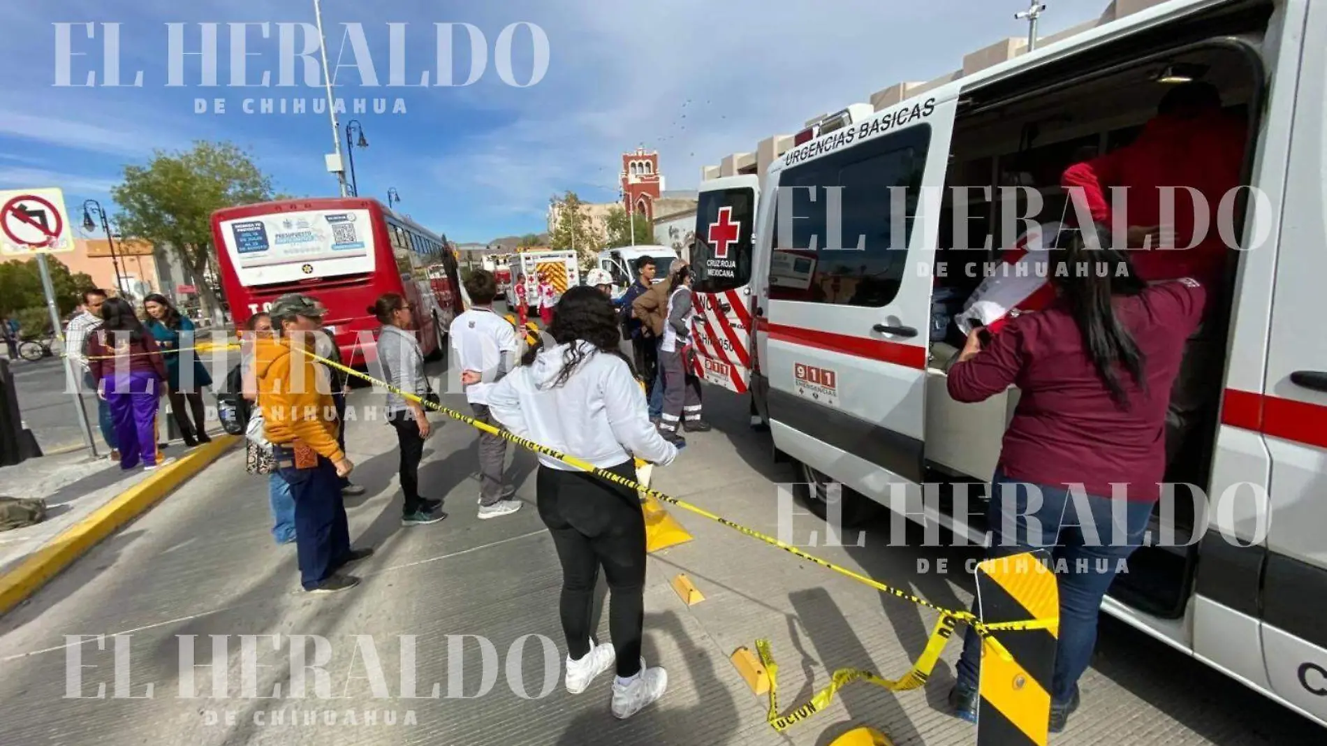 choque de bowí en el centro